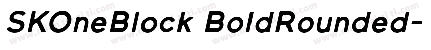 SKOneBlock BoldRounded字体转换